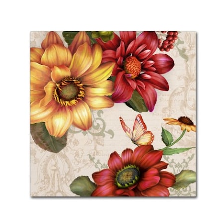 Jean Plout 'Autumn Bouquet 6' Canvas Art,18x18